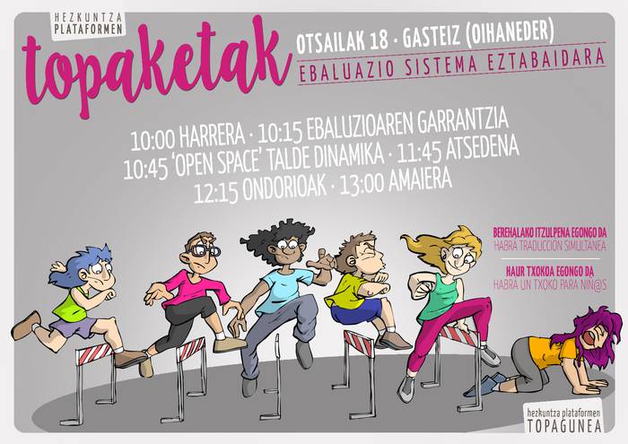 [TOPAKETA] 'Ebaluazio sistema eztabaidara'
