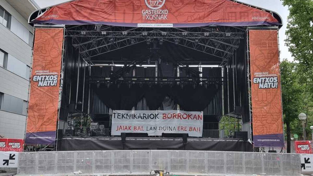 Teknikarien grebak arrastoa utzi du Gasteizko jaietan
