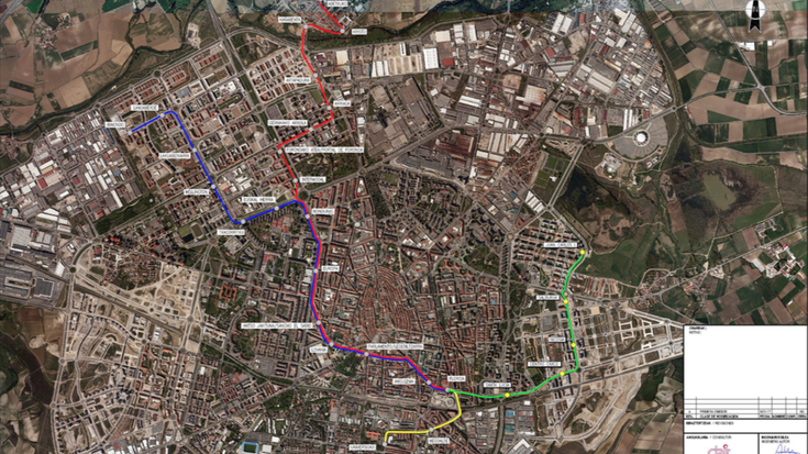 Bost geltoki berri izango ditu tranbiaren Salbururako luzapenak