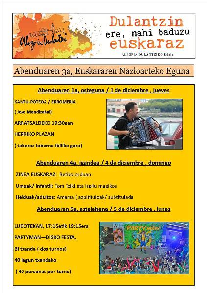 [KANTU-POTEA] Dulantziko Euskararen Astea