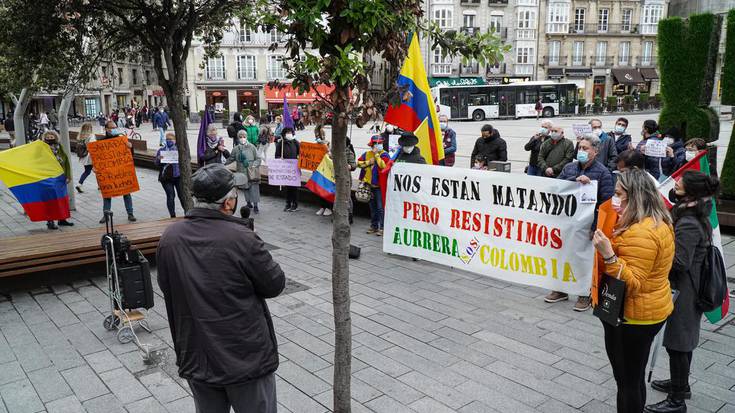 Kolonbiar herriaren erresistentzia oihua Gasteizen ere entzun da