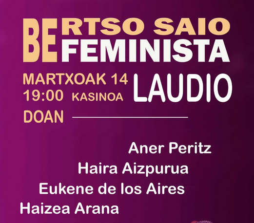 [BERTSO SAIO FEMINISTA] Aner Peritz, Haira Aizpurua, Eukene de las Aires, Haizea Arana