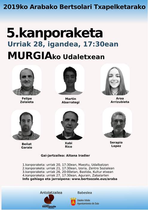 [ARABAKO BERTSOLARI TXAPELKETA] 5. kanporaketa