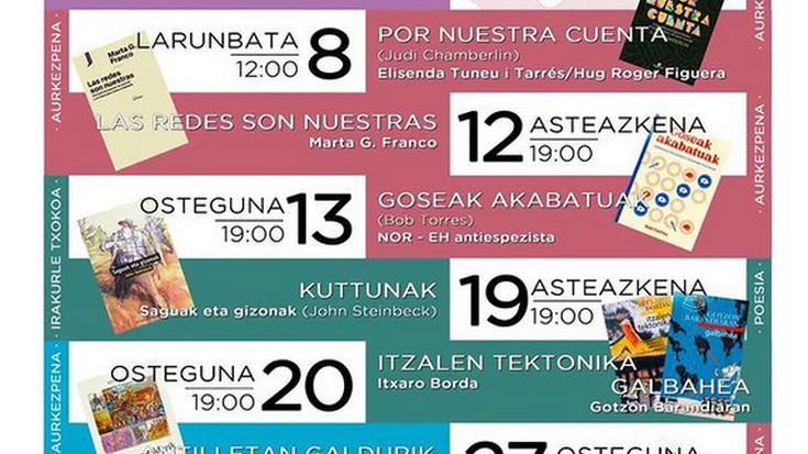 'Itzalen tektonika', Itxaro Borda + 'Galbahea', Gotzon Barandiaran