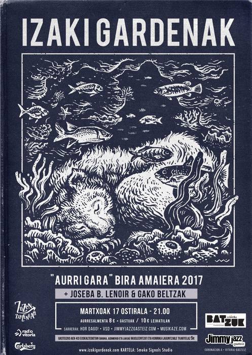[KORRIKA KULTURALA] Izaki Gardenak + Joseba B. Lenoir + Gako Beltzak