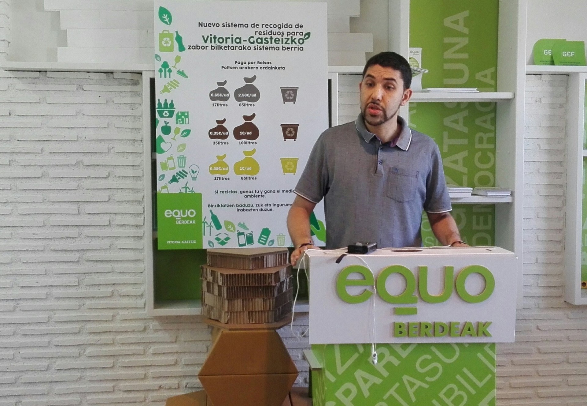Gasteizko zaborra kudeatzeko sistema berria proposatu dute