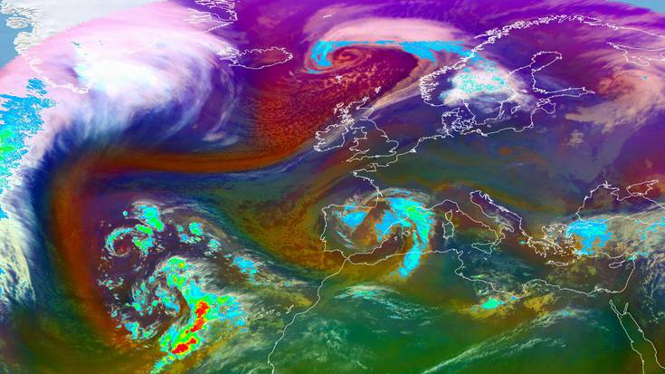 Hodeiak eta euria datozen egunetarako