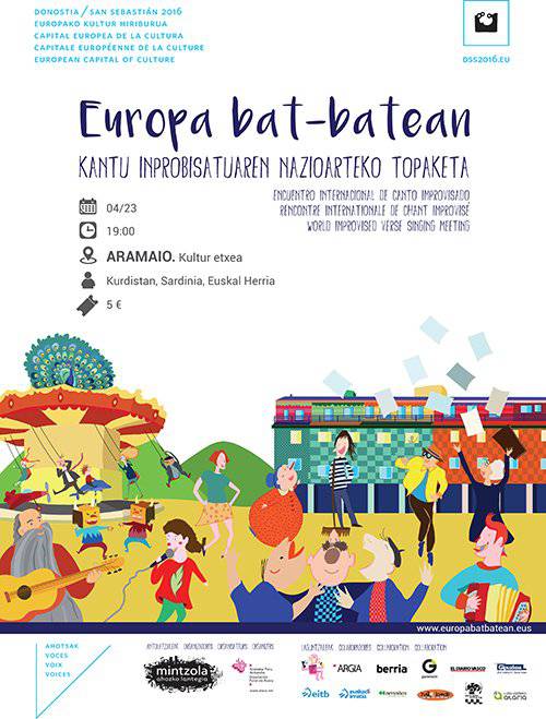 'Europa bat batean' kantu inprobisatuen nazioarteko topaketa