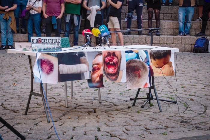 Ibarrak jasotako pilotakada ikertzen hasi da Ertzaintza