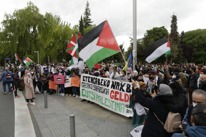 Palestinaren alde mobilizatu da Gasteiz