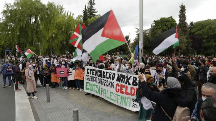 Palestinaren alde mobilizatu da Gasteiz