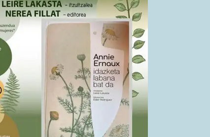 'Idazketa labana bat da', Annie Ernaux