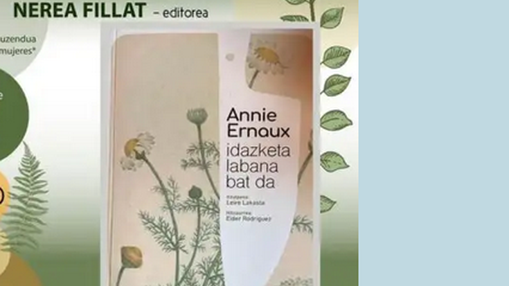 'Idazketa labana bat da', Annie Ernaux