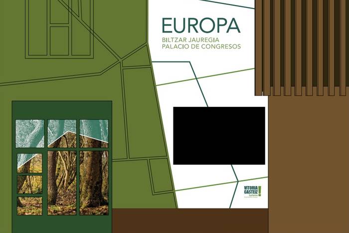 Pantaila erraldoi bat paratuko dute Europa Jauregian